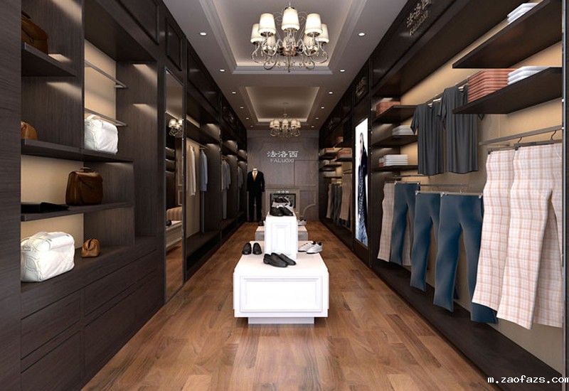 郑州男装专卖店装修设计效果图