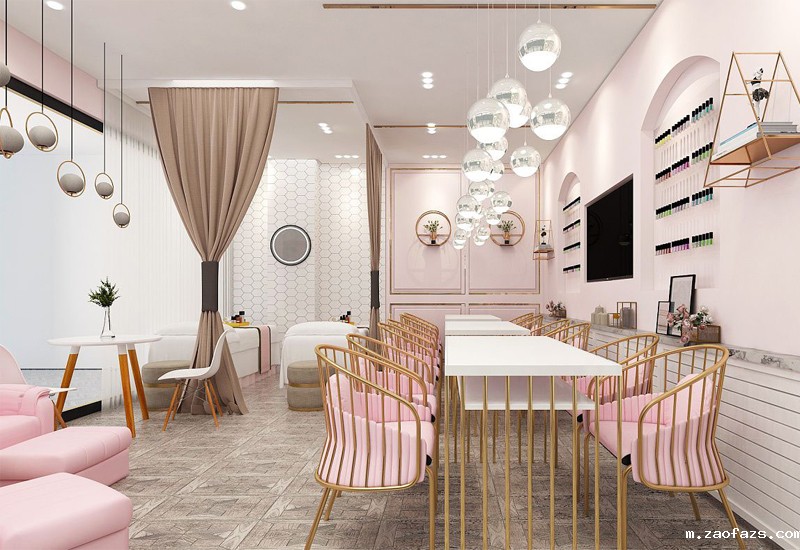 郑州美甲美睫店装修设计案例