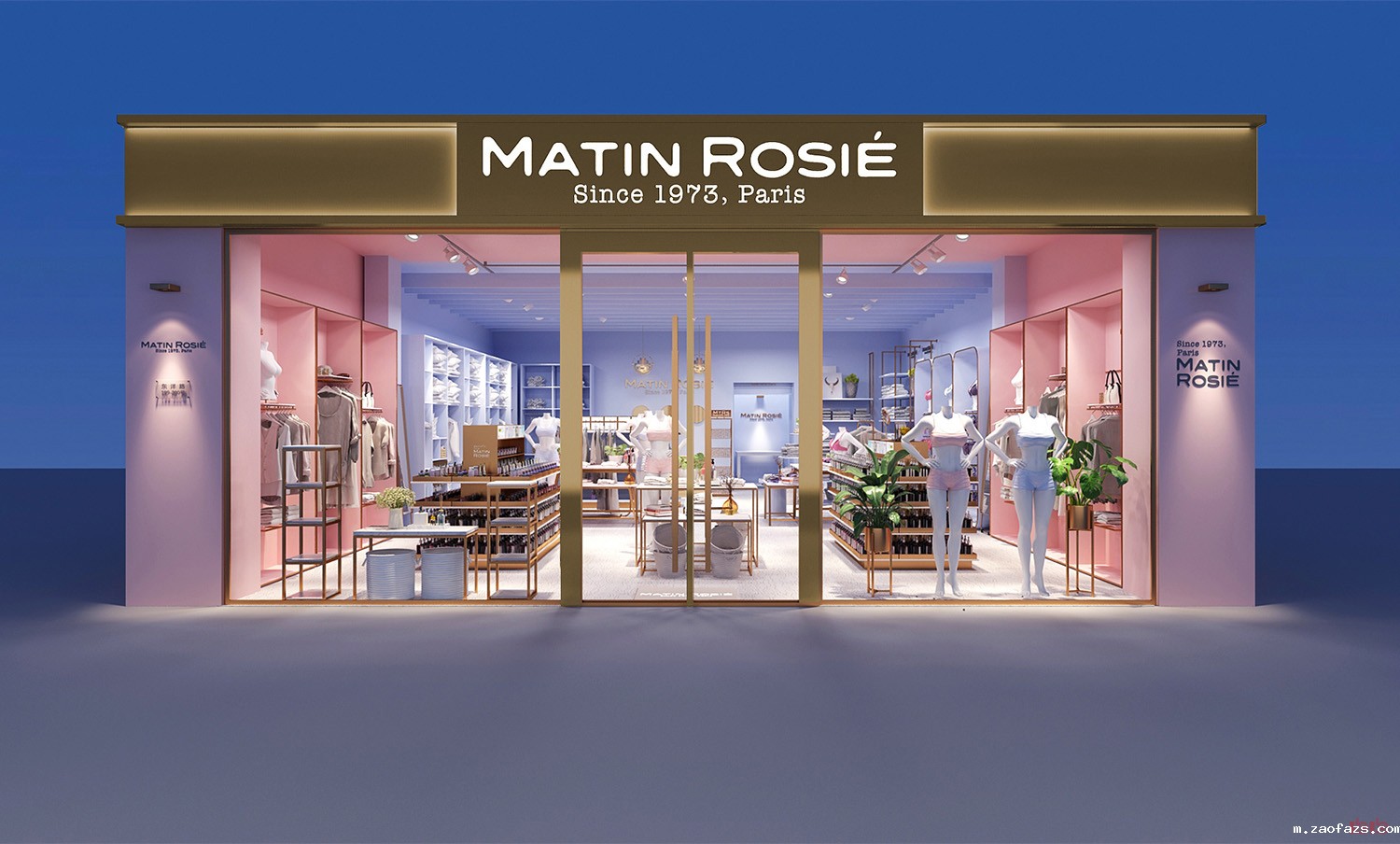 郑州女士服装店铺装修设计效果图