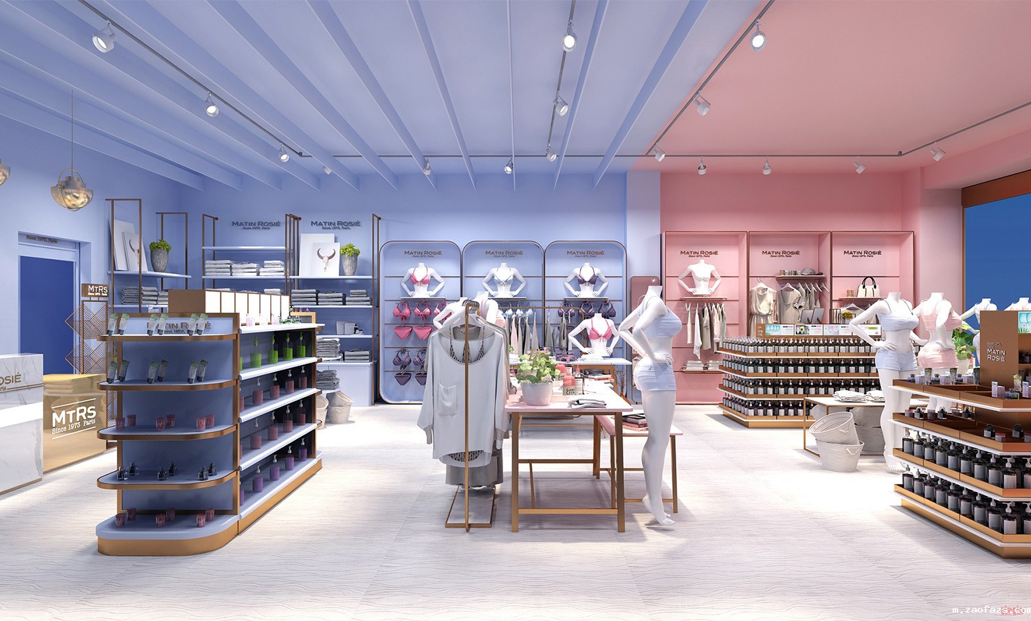 郑州女士服装店铺装修设计效果图