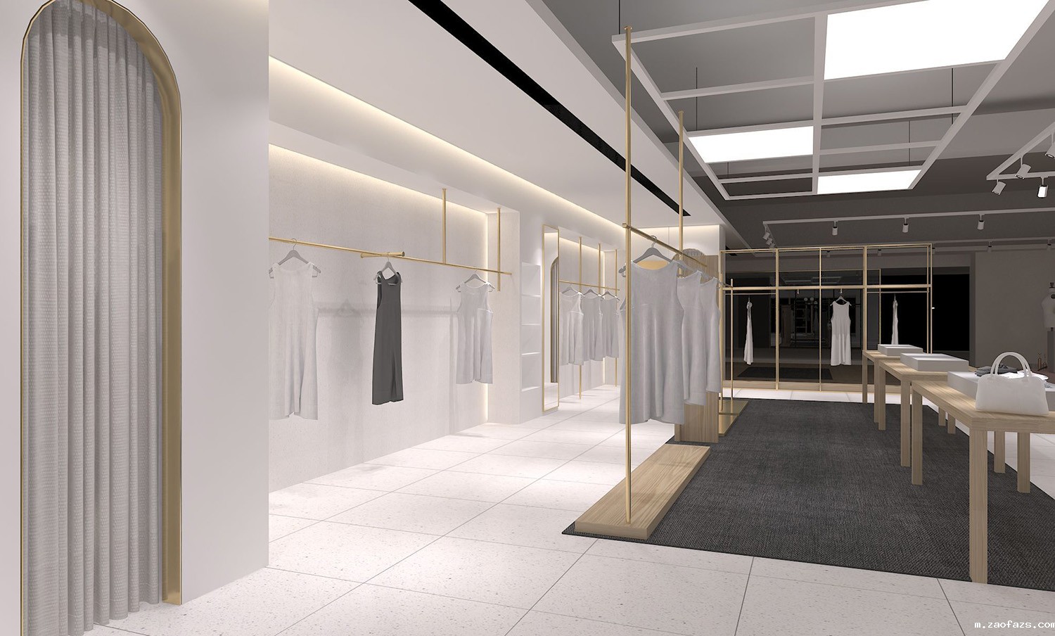 郑州女士服装专卖店铺装修设计