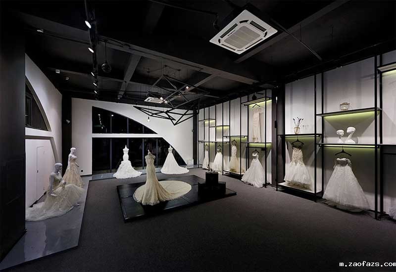 工业风婚纱摄影店装修设计效果图