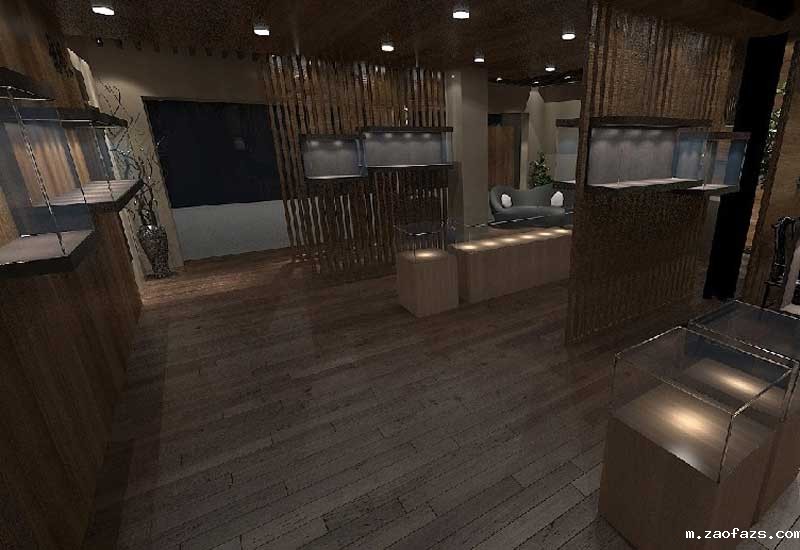 郑州玉器古玩店设计效果图