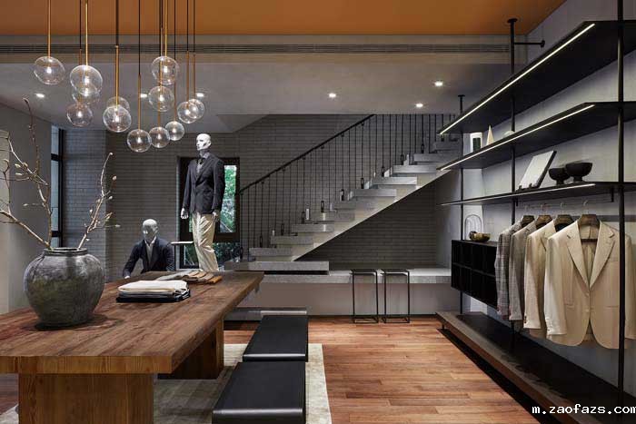 350平米郑州男装店设计效果图