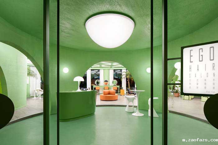 320平米郑州美发沙龙空间设计效果图