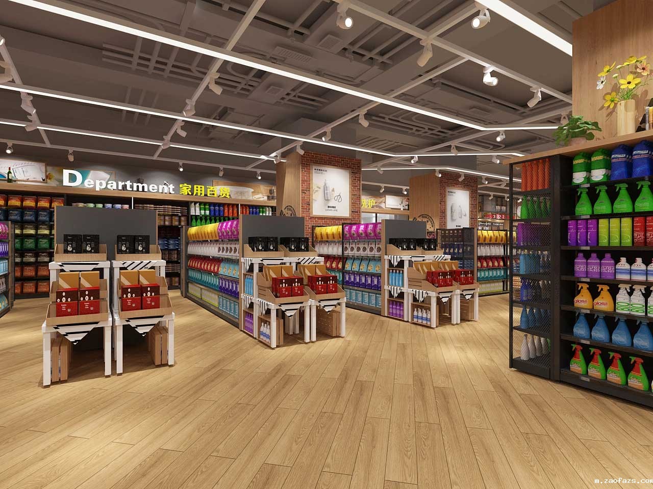 郑州520平米生鲜店装修设计案例