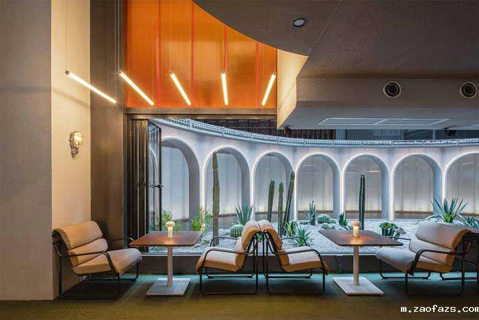 350m²郑州东区西餐厅设计效果图