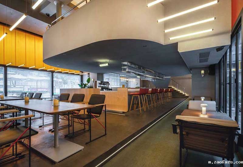 350m²郑州东区西餐厅设计效果图