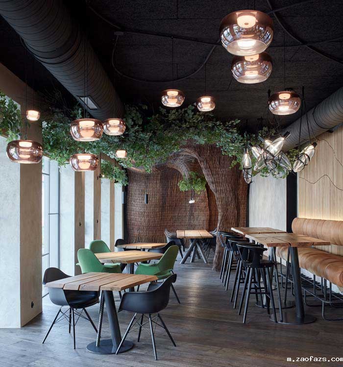 320m²郑州金水区西餐厅设计效果图