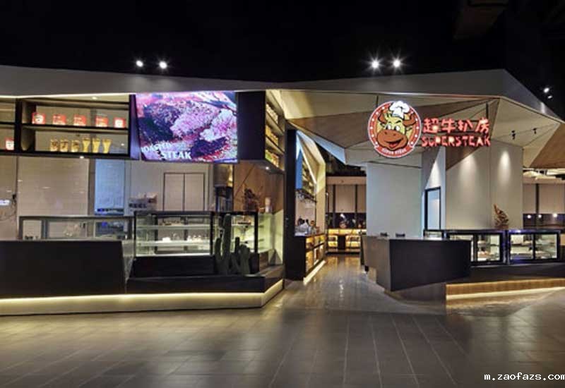 265m²郑州管城区西餐厅装修设计效果图