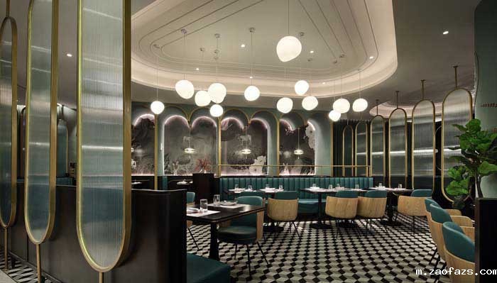 290m²郑州中原区西餐厅装修效果图