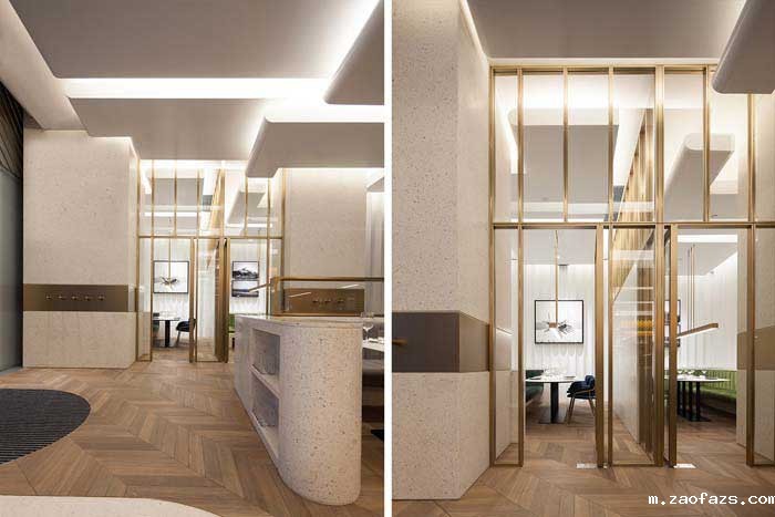 450m²郑州上街区西餐厅设计效果图