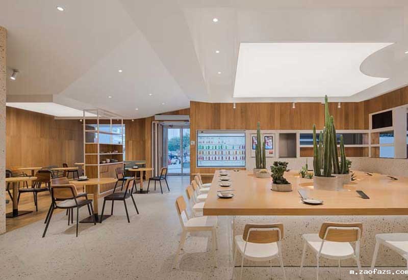 180m²郑州快餐厅设计效果图