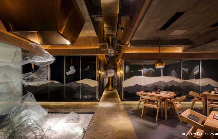 郑州日式料理店设计200平米装修效果图