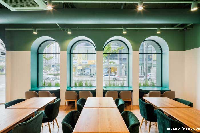 120平米郑州咖啡厅设计效果图