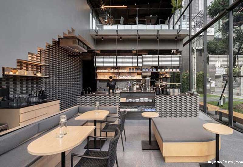 郑州100平米咖啡厅设计装修效果图