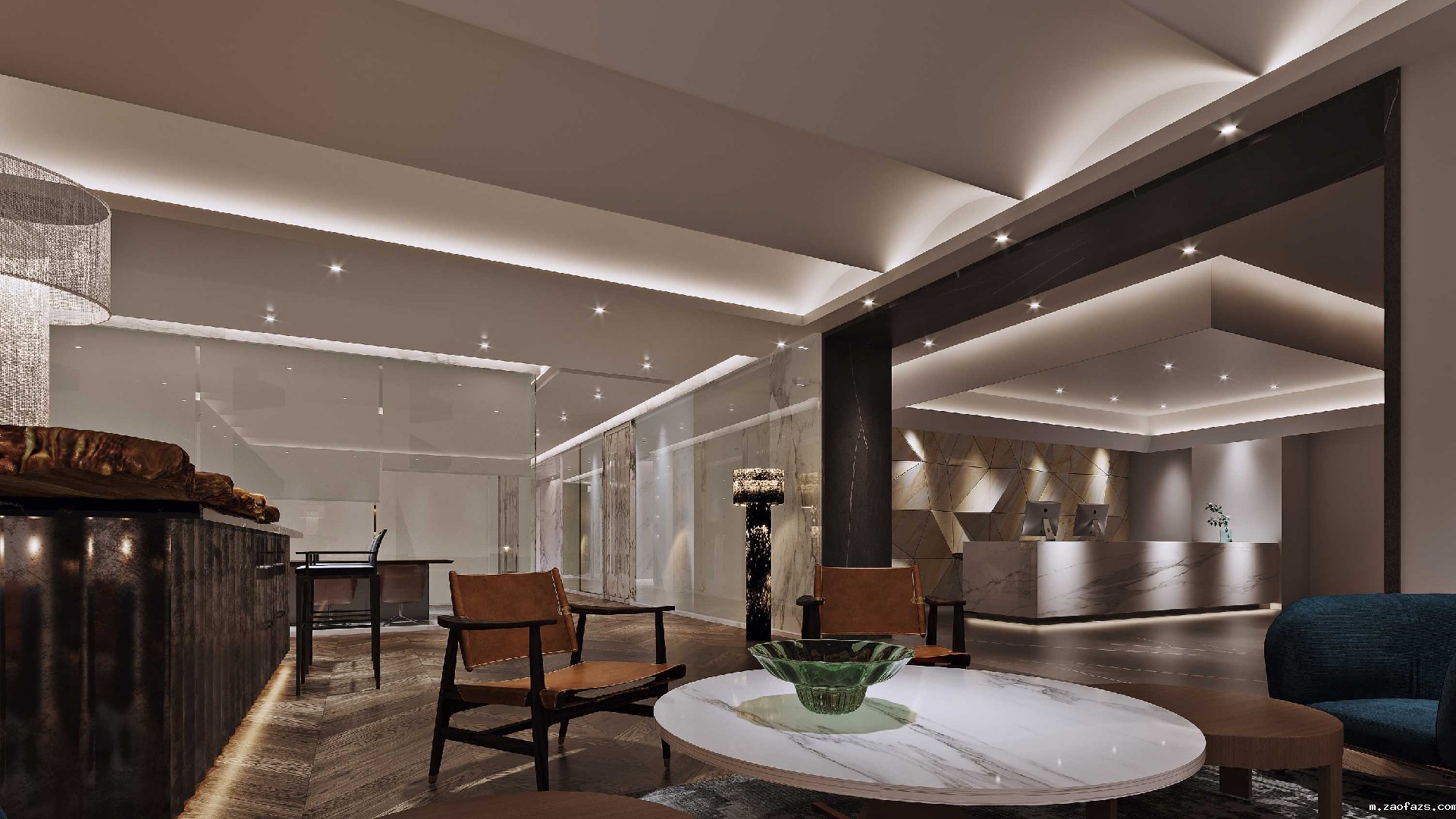 1500平米郑州高端办公室装修设计效果图