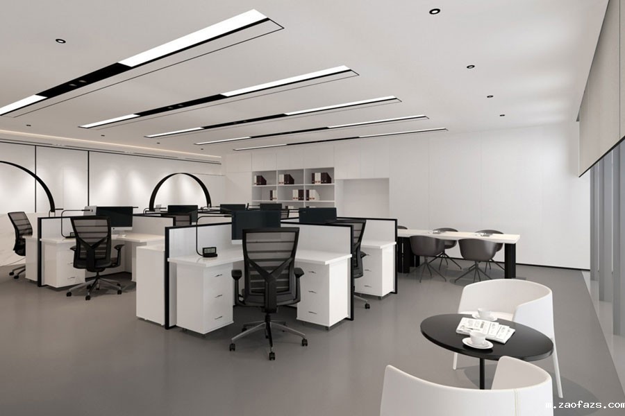 160平米办公室装修设计效果图