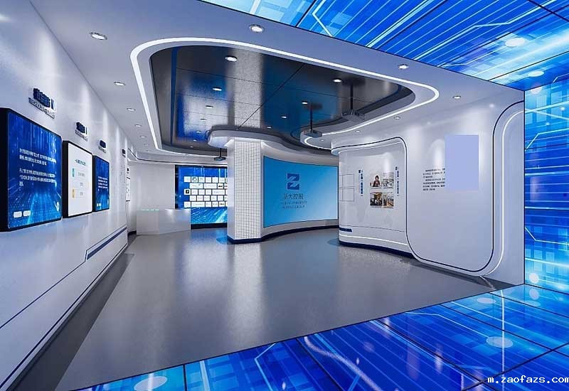 800平米郑州企业科技展厅设计效果图