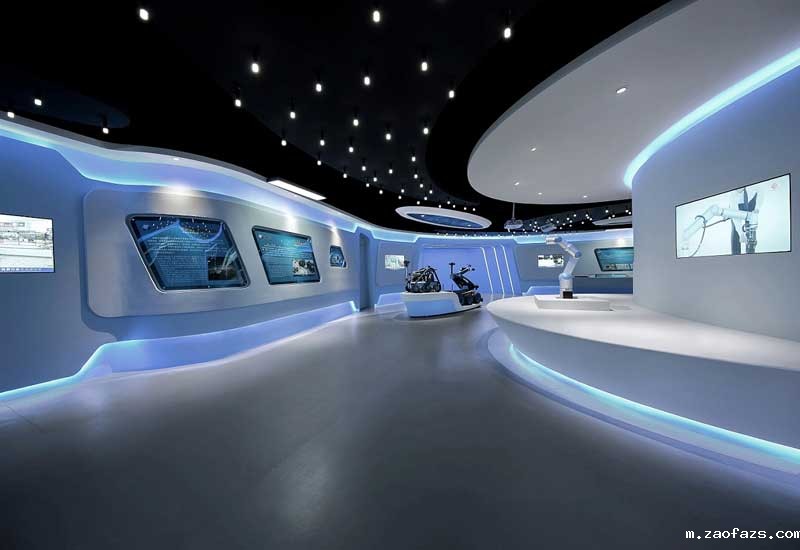 760平米郑州企业智慧科技展厅设计效果图