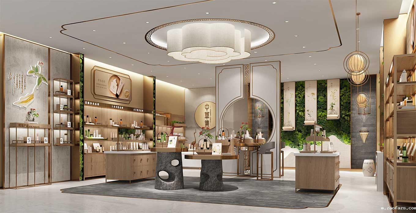 郑州护肤品专卖店设计装修效果图