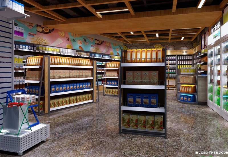 150平米进口零食店铺设计装修效果图