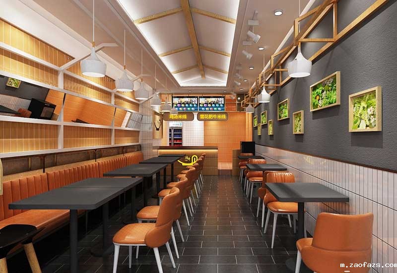 郑州米粉店设计-米粉店装修设计效果图