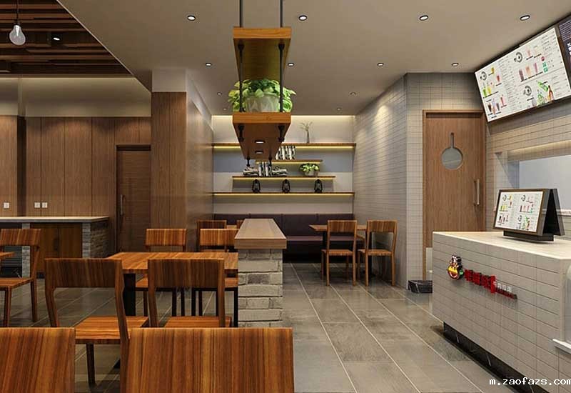 郑州餐饮空间设计-面馆装修设计效果图