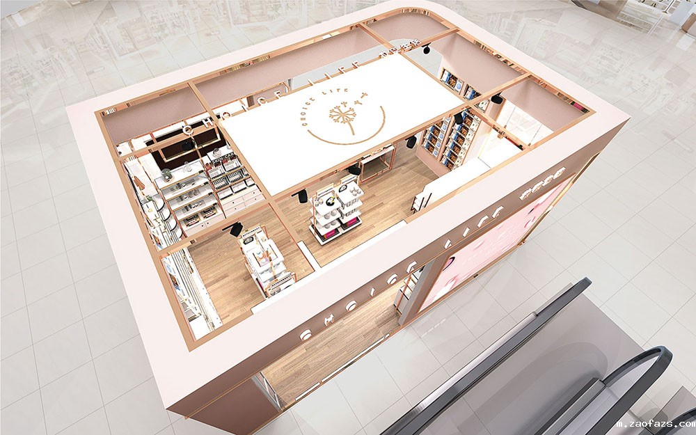 60平米化妆品店铺装修设计效果图