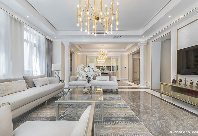 郑州别墅设计效果图-别墅装修施工案例