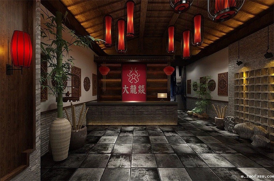 郑州火锅店装修设计-650平米火锅店装修效果图