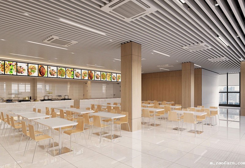 产业园食堂设计-产业园区员工食堂设计效果图