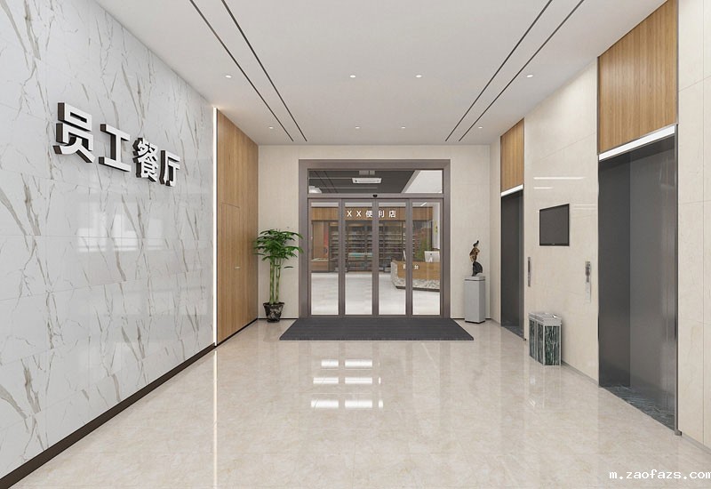 工厂员工食堂设计-厂区食堂装修设计效果图