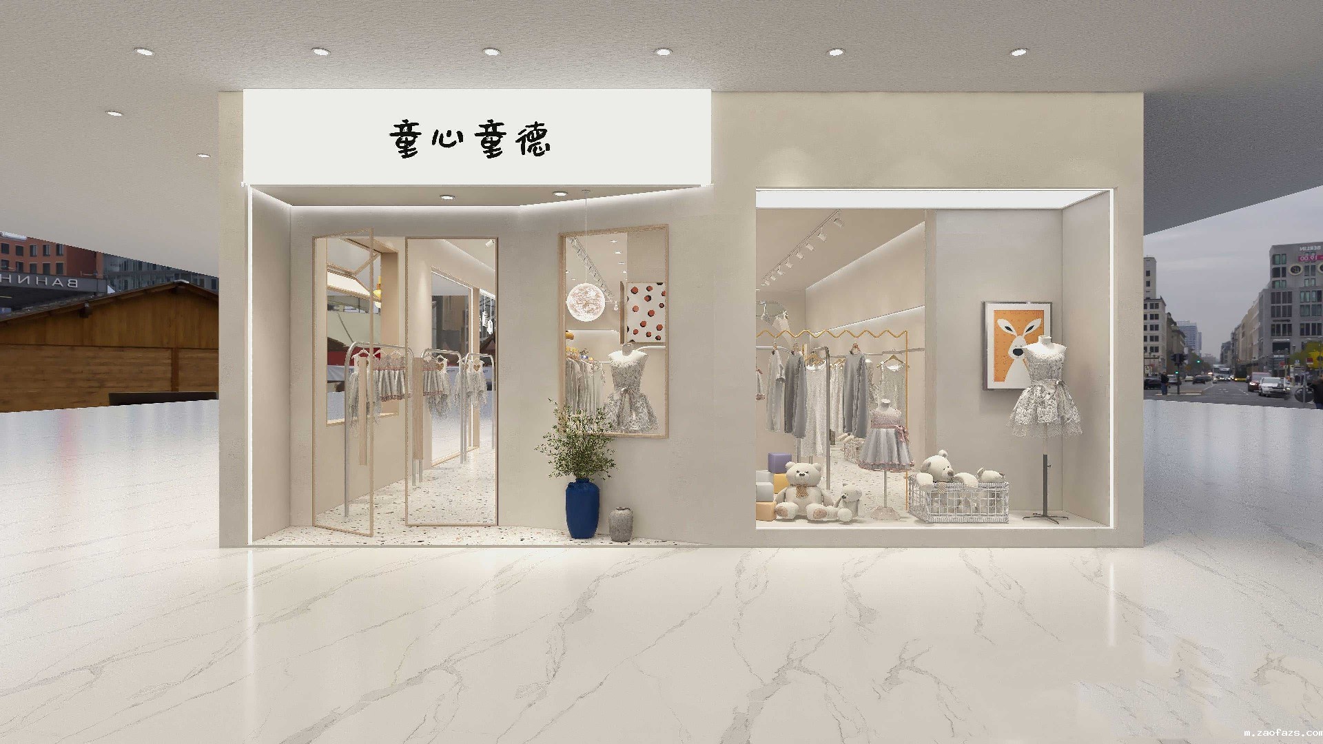 郑州童装店设计-童装店铺装修设计效果图