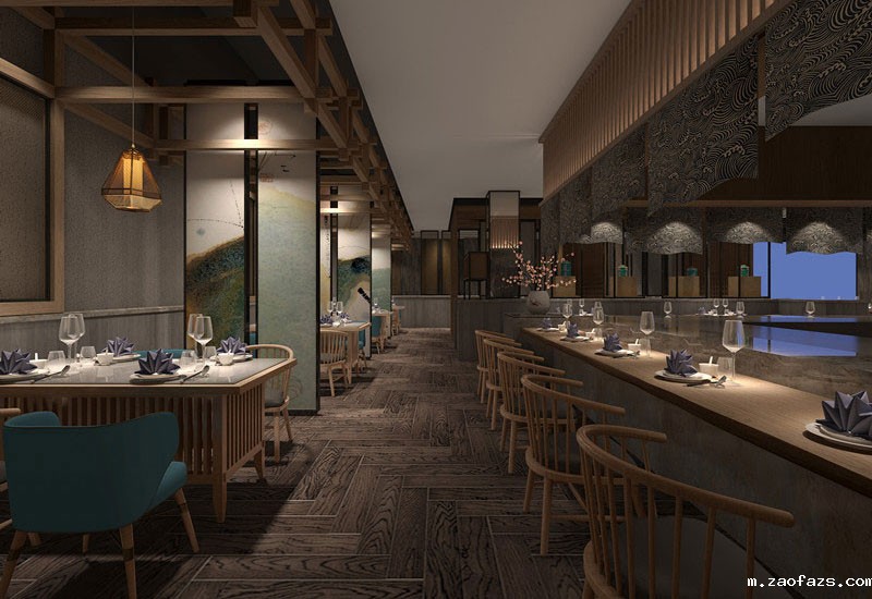 洛阳480平米中餐厅装修设计效果图