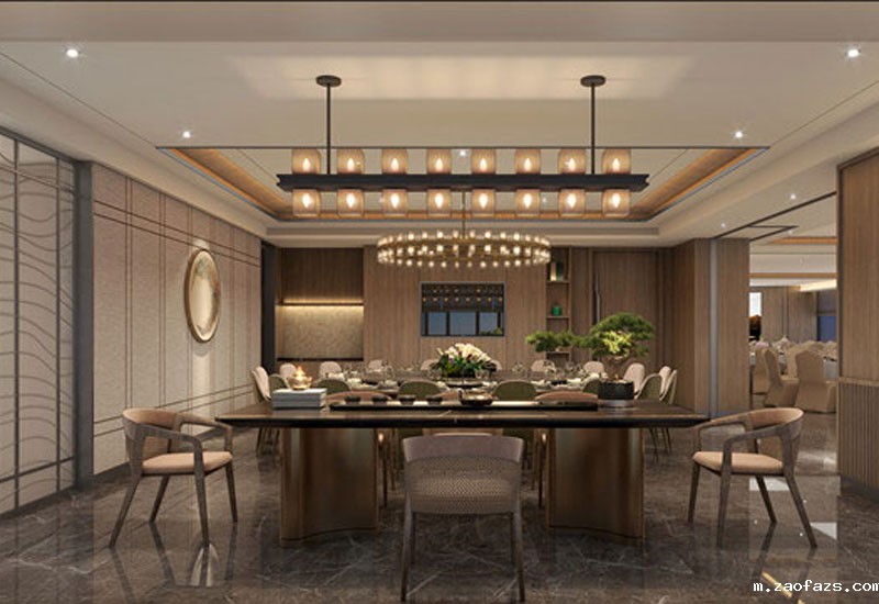 许昌600平米酒店餐厅装修设计效果图
