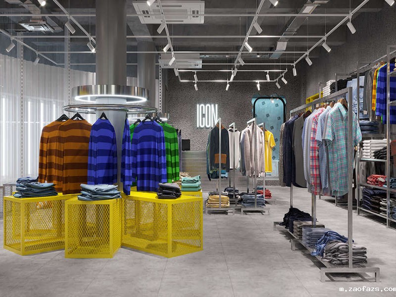 80平米极简风格临街服装店设计