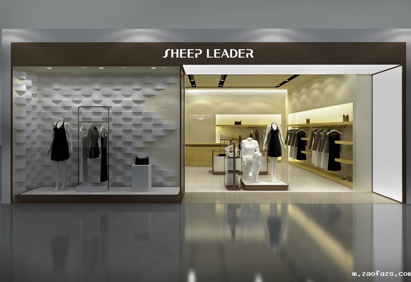 135平米女装专卖店装修设计效果图
