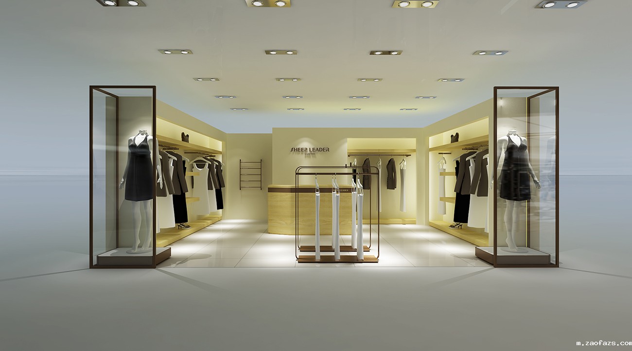 135平米女装专卖店装修设计效果图