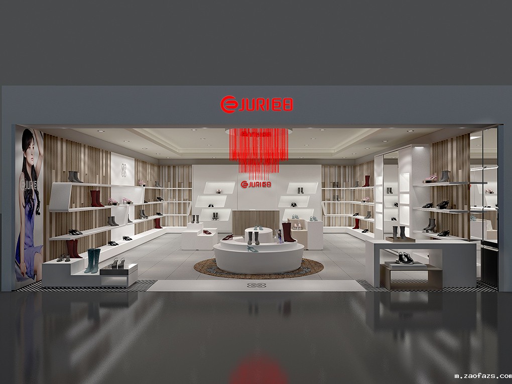 60平米女鞋专卖店装修设计效果图