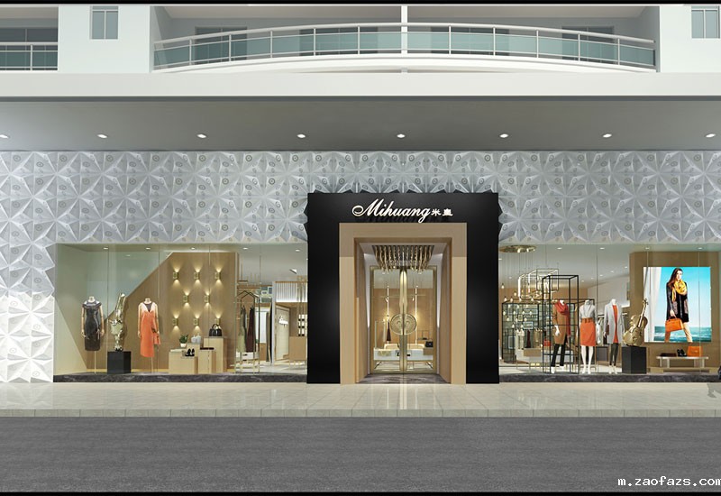 230平米品牌服装门店装修设计效果图