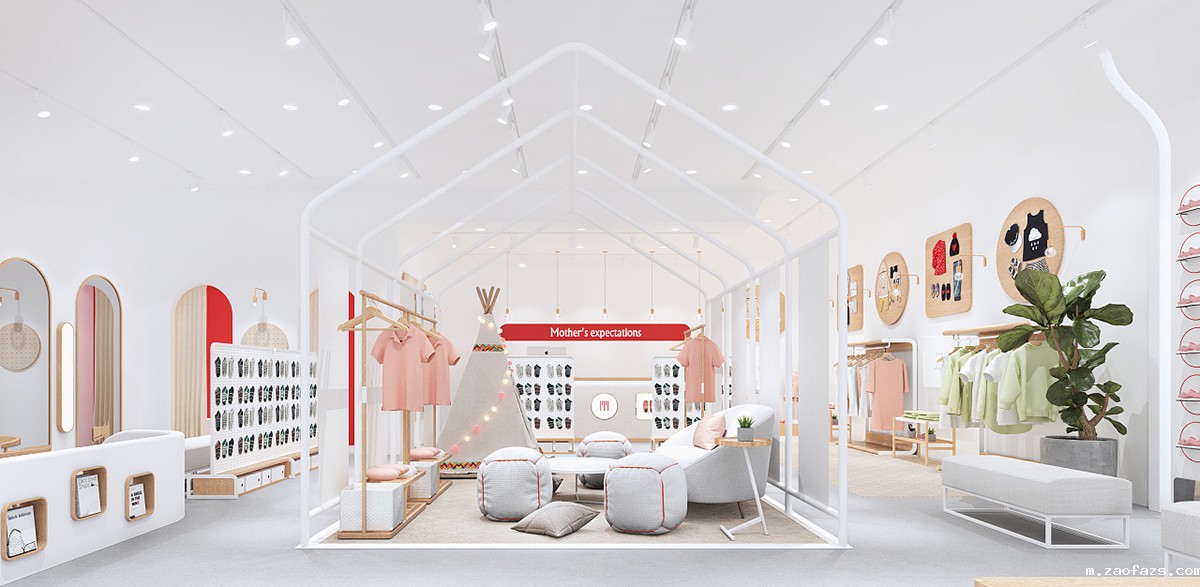 220平米孕婴品实体店设计效果图