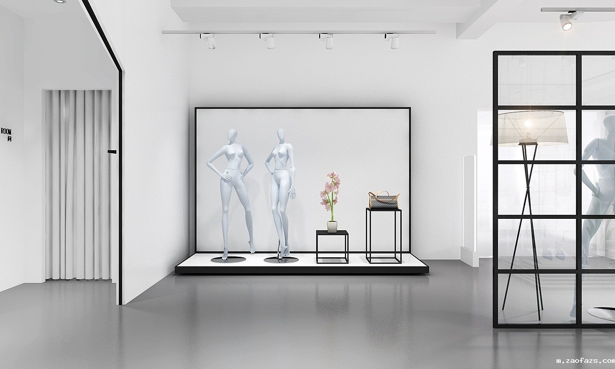 165平米服装定制店铺装修设计效果