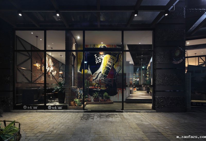 340平米烤肉店面装修设计效果图