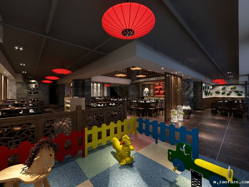 530平米火锅店装修设计效果图