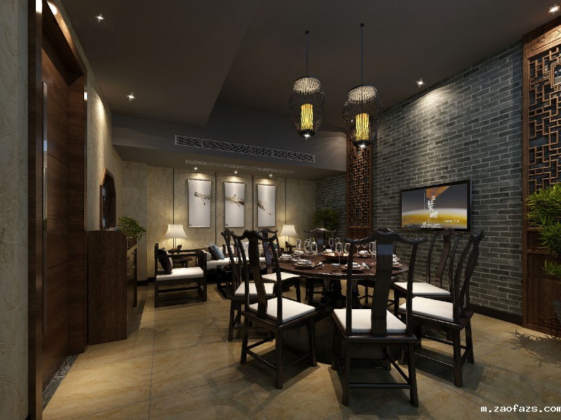 530平米火锅店装修设计效果图