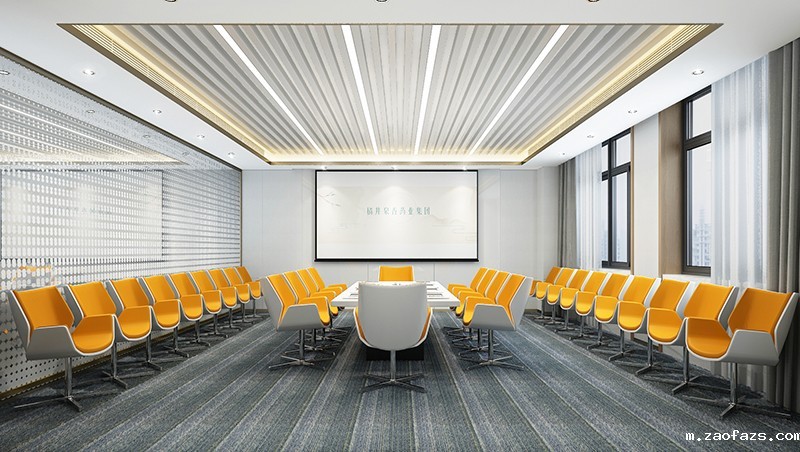 2600平米集团办公楼装修设计效果图