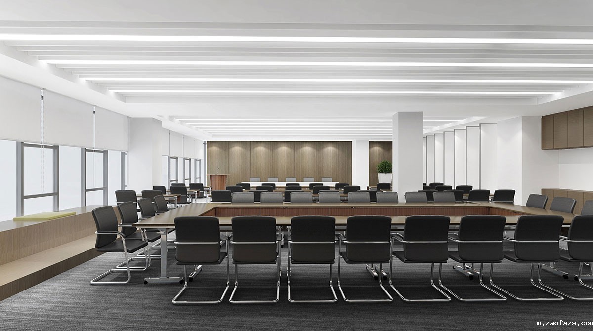 600平科技型办公室装修设计效果图