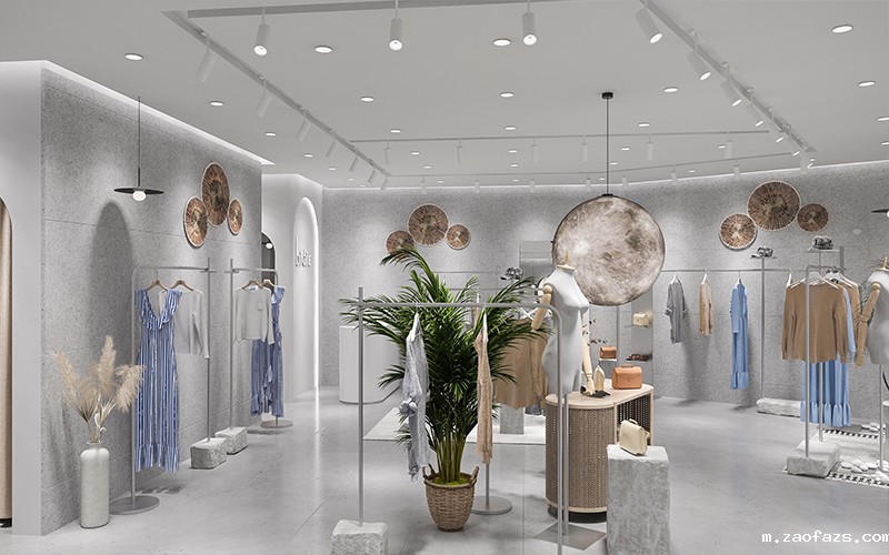 300平米现代服装店装修设计效果图