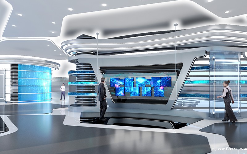 1000平米企业数字展厅设计效果图